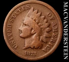 1873 (open) Indian Head Cent - Scarce  Semi-key  Better Date  No Reserve  #L6658