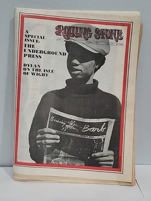 Rolling Stone #43 OCTOBER 4, 1969 - BOB DYLAN ISLE OF WIGHT UNDERGROUND PRESS