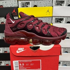 Nike Air Vapormax Plus Burgundy Full Transparent Air Cushion Knit Casual Sneaker