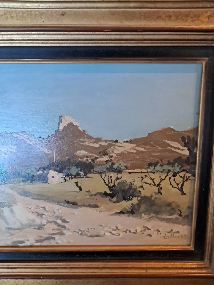 peinture huile Signée  - Photo 3/4