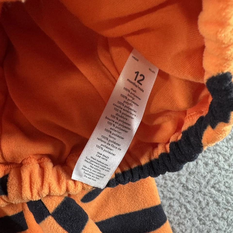 Disfraz de tigre pequeño de Carter Halloween 12 meses Foto 3 de 4