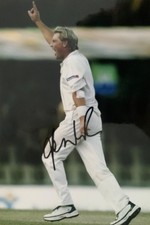 Shane Warne signed 12x8 photo M ACG CERTIFIED RACC Trusted Seller ACGCERT COA