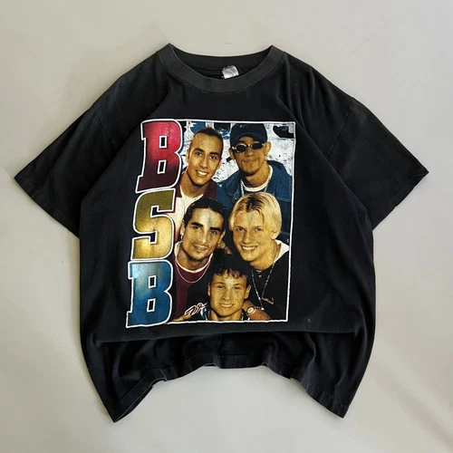 Large 90s Backstreet Boys Rap Style T-shirt 1990s vintage concert t-shirt, vintage, size L, single stitch, B+ condition
