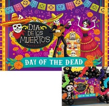 7x5 Ft Dia De Los Muertos Backdrop Indoor Decor For Altar Grave Cemetery Ofrenda