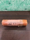 1949 S Lincoln Cent BU Roll In Old Paper Wrapper