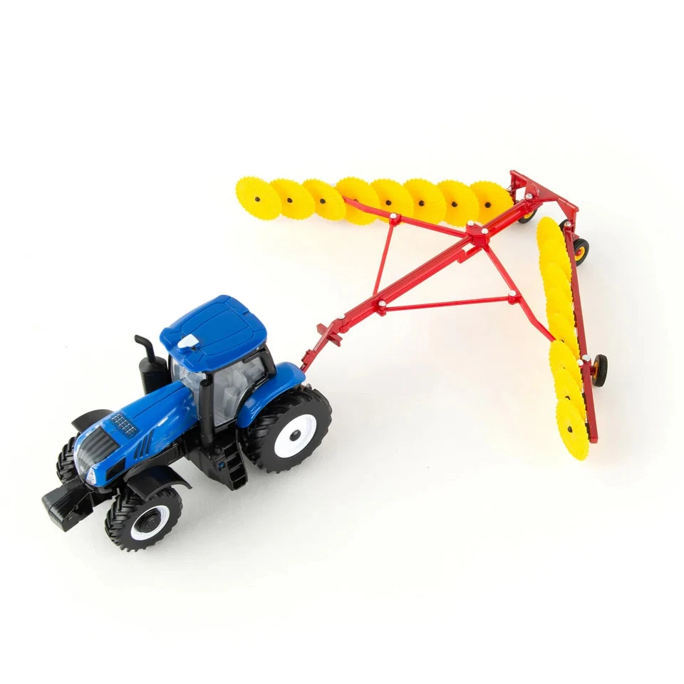 New Holland Tractor Blue Haying Set 1:64 Scale Diecast Model by ERTL ERT13993 - Image 3 of 4