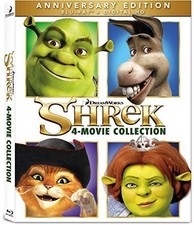 Shrek 4-Movie Collection Used Very Good Blu-ray Boxed Set, Pan Scan