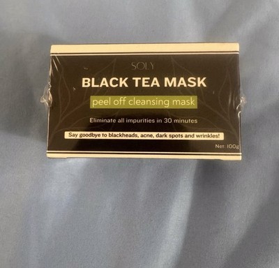 SOLY Black Tea Peel-Off Cleansing Face Mask 100g Exp 11/30/2026