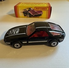 Matchbox Superfast No. 59 Porsche 928 Black/Red Interior With Box Lesney 1979