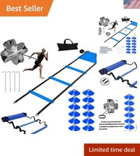 Multi-Sport 20ft Agility Ladder with Carry Bag | Ideal for Soccer, Tennis & More