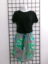 RALPH LAUREN đ¸SMALL / MEDIUM / 34" BUST==CUTE TROPICAL PRINT / TIE WAIST DRESS