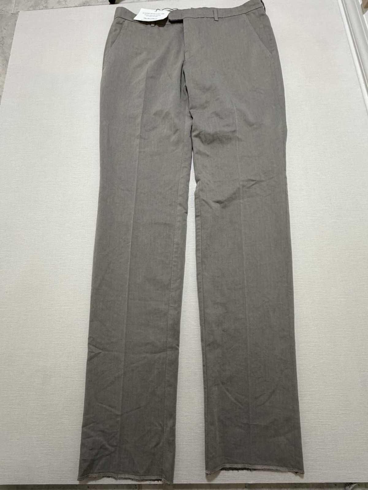 Zegna Pants Mens Size 34x35 Wool Blend Trousers Pants Gray