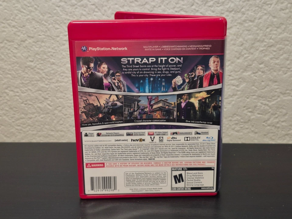 PS3 Saints Row 3和4游戏套装GH国家宝藏带盒完好光盘 — 第 4/4 张图片