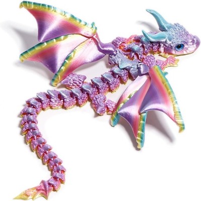 3D Gedruckter Drache mit Flügeln, Flexibler und biegsamer 3D-Drachen mit 