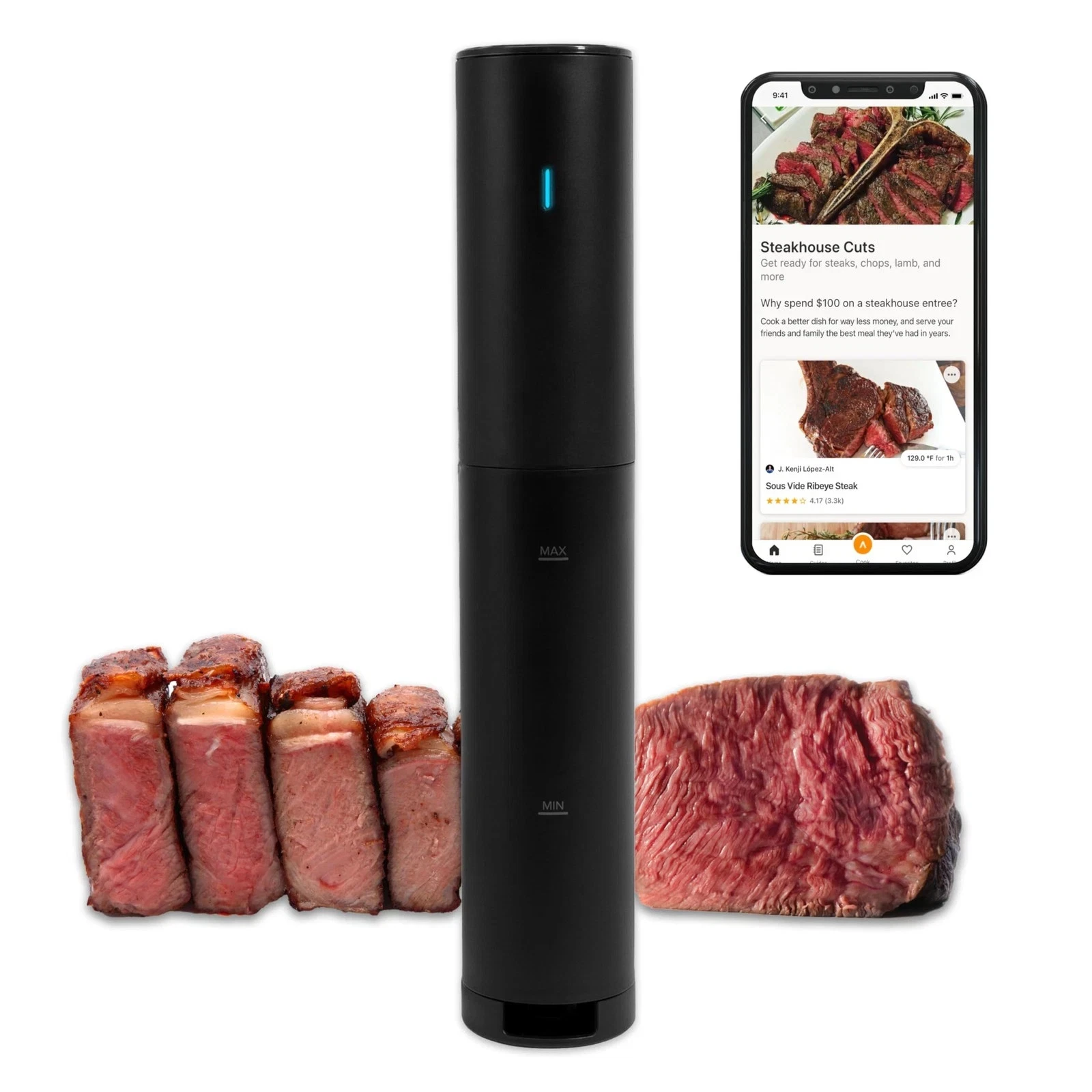 Anova Culinary Sous Vide Precision Cooker Mini 850W – Black & Orange | Open Box
Opens in a new windo