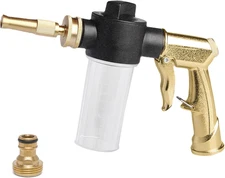 High Pressure Car Wash Foam Gun Sprayer, Heavy Duty Metal Garden Hose Nozzle wit