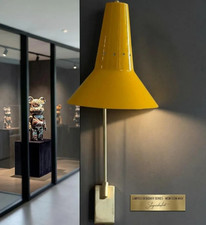 Modern Brass Wall Sconce   Adjustable Arm, Mu...