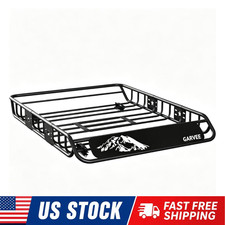 46''/54''/64'' Universal Roof Rack Basket 200LBS Heavy Duty Cargo Carrier Basket