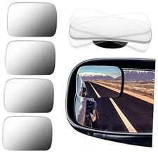 BBTO Blind Spot Car Mirror 4 Pack 360 Degree Glass Traffic Safety Rearview 