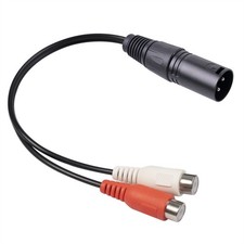 Musical Instruments Cable Audio Left/Right Male To Dual Female