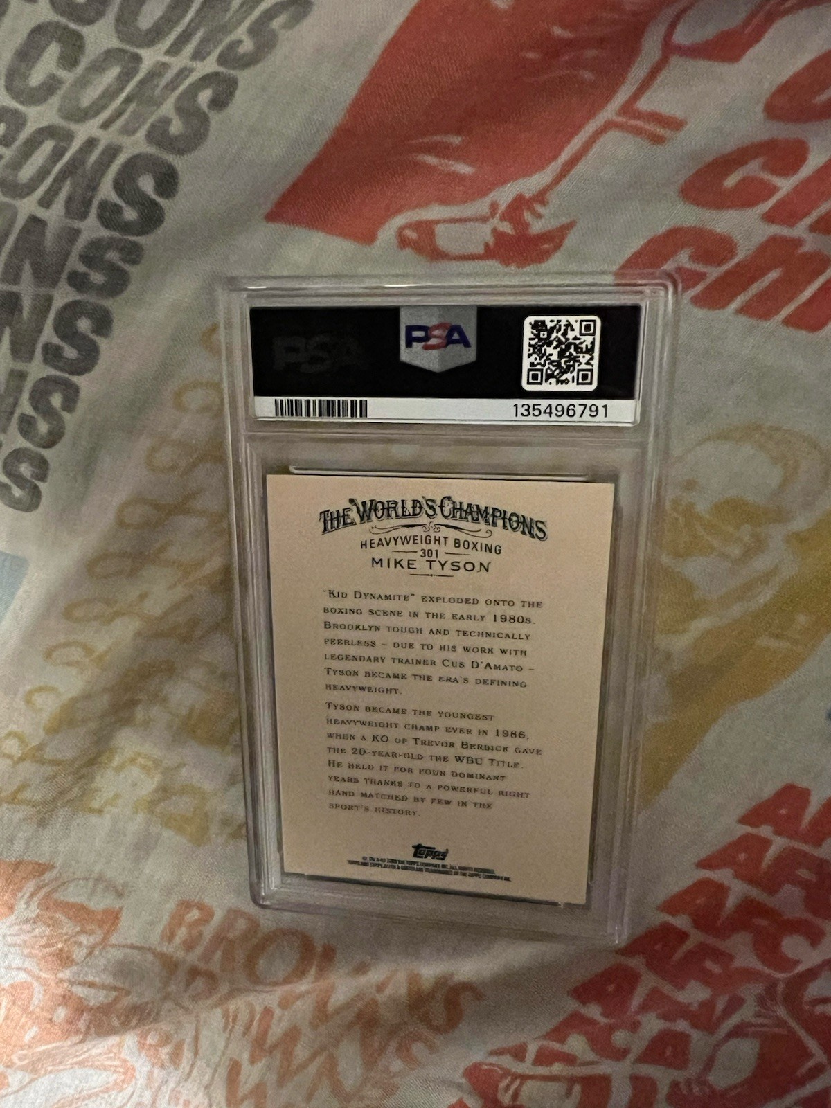 2006 TOPPS ALLEN & GINTER MIKE TYSON PSA 10 #301 BOXING GEM MINT Card view 2