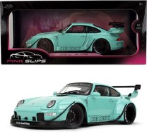 Pink Slips - 118 Rwb Porsche Kei Kishi Diecast Car Teal New Toy Toy Car
