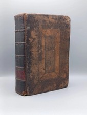 The Holy Bible Old & New Testaments Libro Bibbia Antica Inglese 1801 Dawson