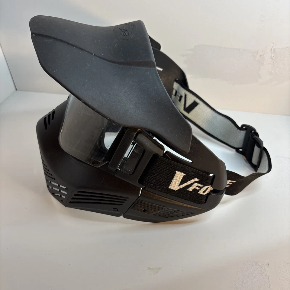 V-Force Armor Field Vision Anti-Fog Paintball Mask with Visor - Black - Image 2 of 4