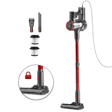 Corded Vacuum Cleaner, 600W 23KPa Stick Vacuum, Free-Stand 6 in 1 Vacuum Cleaner