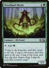 1 x Woodland Mystic - Welcome Deck Exclusive - Core Set 2020 - Heavy Play - MTG