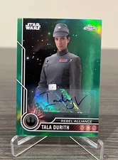 2023 Topps Chrome Star Wars Tala Durith 6/99 Auto Indira Varma Green Refractor