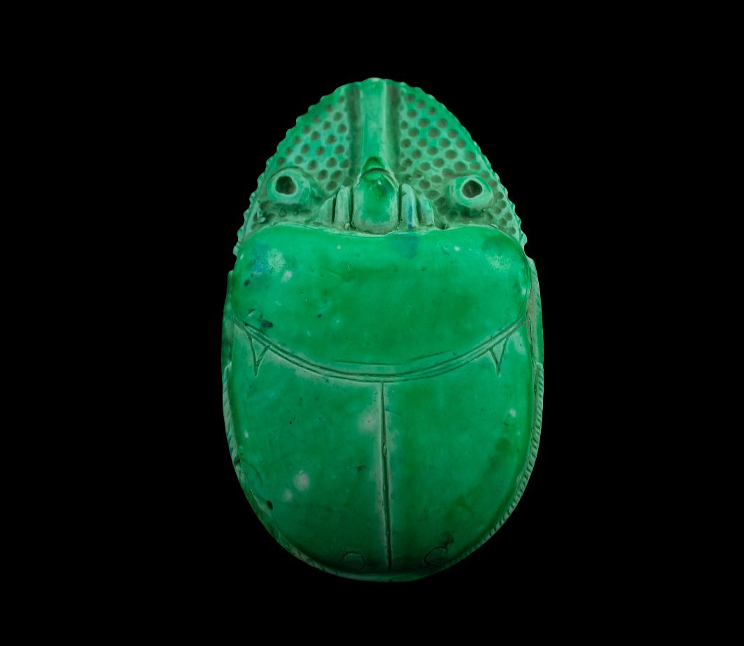 Authentic Ancient Egyptian Antiques Stone Statue for Scarab Beetle Pharaonic BC