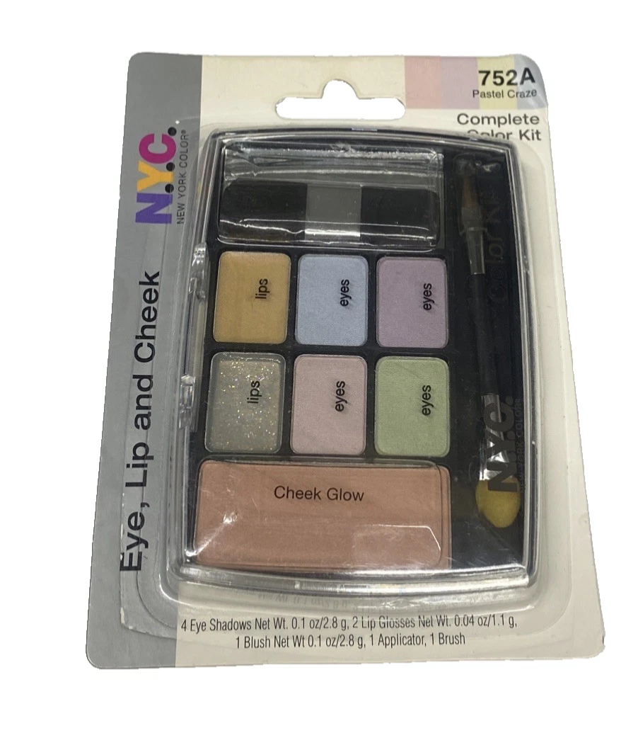 NYC New York Color Complete Color Makeup Kit - 752A PASTEL CRAZE -NEW W/O BOX
