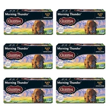 Celestial Seasonings Morning Thunder Black Tea, 20 Count (Pack of 6) 