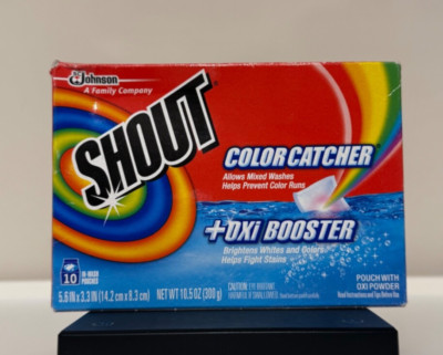 Shout Color Catcher + Oxi Booster 10 Pouches Discontinued NOS VHTF