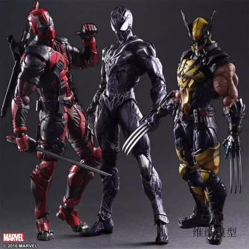 Captain America Spider-Man Deadpool BlackPanther 1/6 PVC Action Figure Model Toy - Picture 1 of 19
