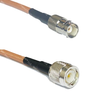 RG400 BNC FEMALE to TNC MALE Coaxial RF Cable USA-Ship Lot