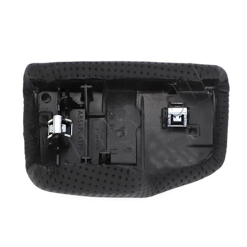 Black Leather Shift Knob Cover Replacement For Audi A4 S4 B9 Q5 S5 Q7 4M1713139F - Picture 6 of 8
