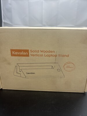 Kavalan Solid Wooden Vertical Laptop Stand
