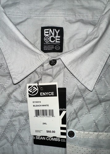 Camisa Hombre Abotonada XXL NUEVA CON ETIQUETAS ENYCE PDiddy - Imagen 2 de 5