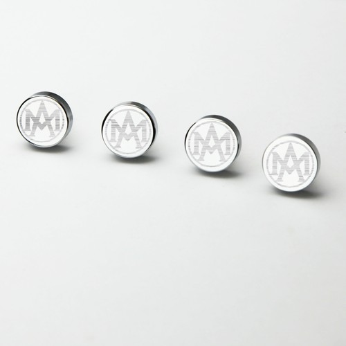 4pc Aston Martin Car License Plate Frame Bolt Fastener Anti-Rust Metal Screw Cap - Picture 4 of 7