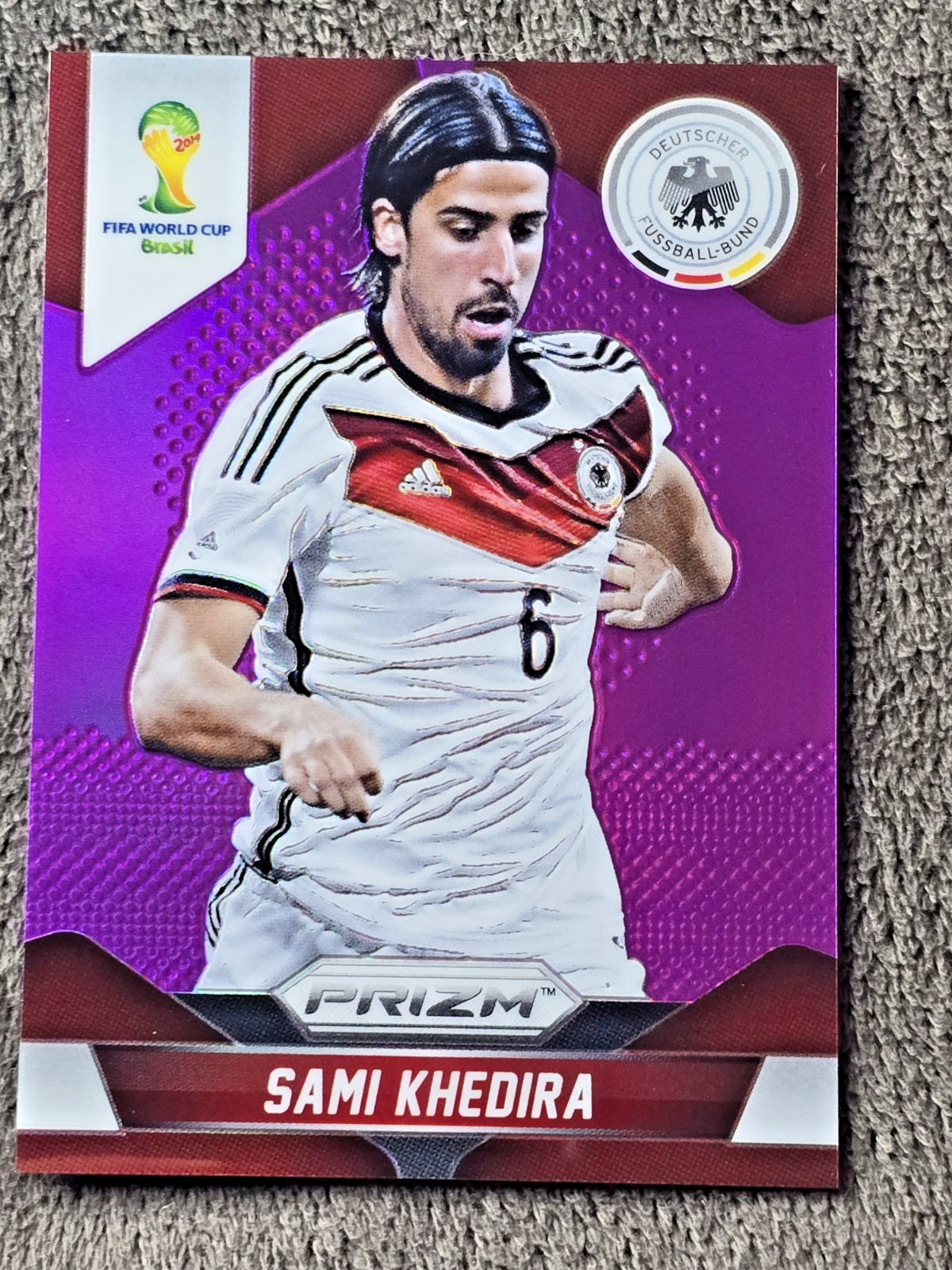 2014 Panini Prizm World Cup Purple Sami Khedira /99 #87. -Centered Sharp 1966