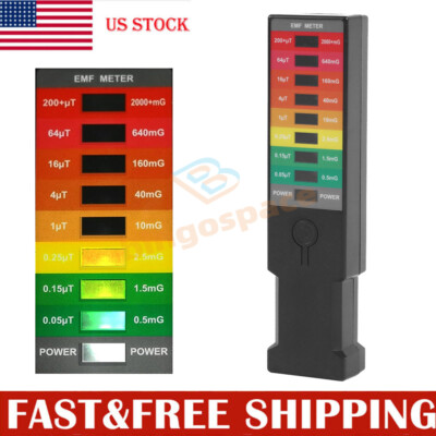 Portable Digital EMF Meter Electromagnetic Field Monitor Radiation Detector US