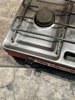 VINTAGE TILLEY TALISMAN MK5 GAS CAMPING STOVE DOUBLE BURNER GRILL
