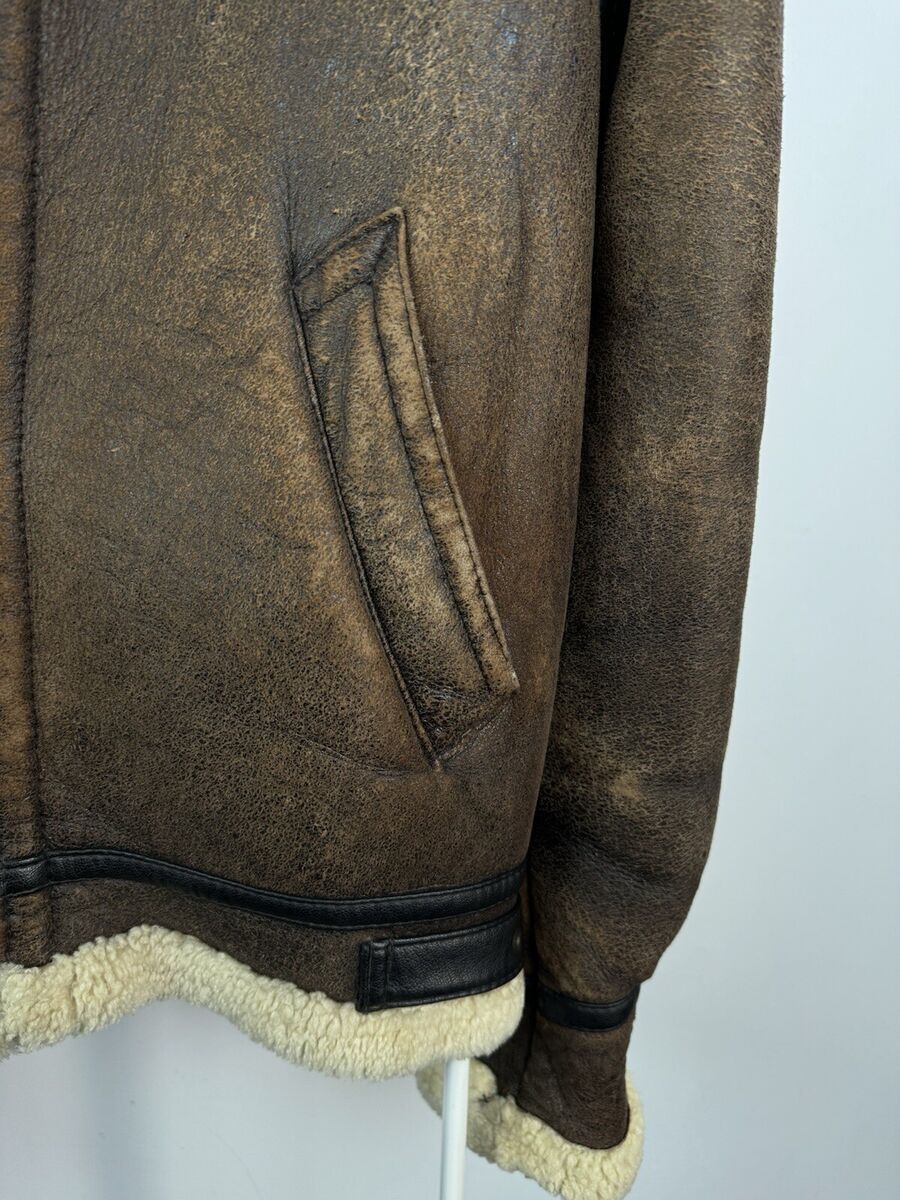 Vintage Type B3 Bomber Sheepskin Leather Jacket | eBay Vintage Type B3 Bomber Sheepskin Leather Jacket | eBay