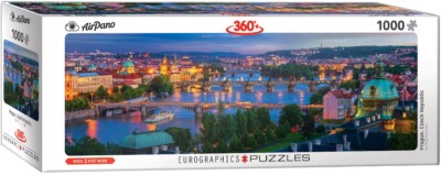 Prague, Czech Republic 1000 Piece Panoramic Jigsaw Puzzle Eurographics New