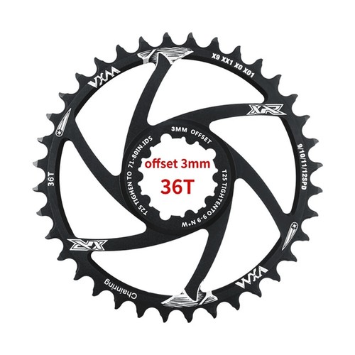 32/36T 3mm Offset Fahrrad Kettenblatt Kurbelgarnitur für Sram GXP XX1 XO1 X1 XO - Bild 11 von 12