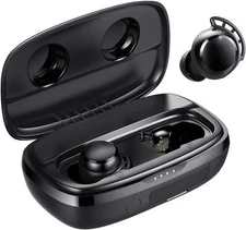 Tribit FlyBuds 3 Wireless Earbuds Bluetooth 5.0 with Mic for Sport Travel, Black