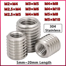 M2 to M5 Metric Male Female Thread Reducer Fitting Inserts Adapter Fastener Nuts