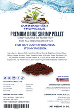 Cunningham Tropicals - 1 lb. Premium Brine Shrimp Pellets - Slow Sinking